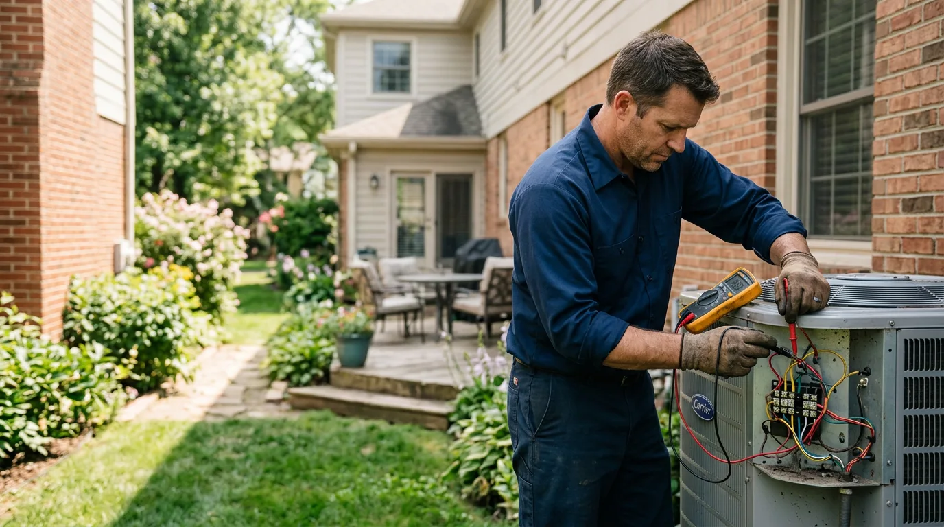 HVAC technician working near Homer, LA